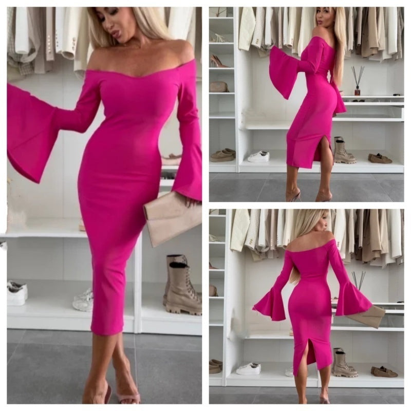Philomène™ - Robe Élégante à Manches Évasées