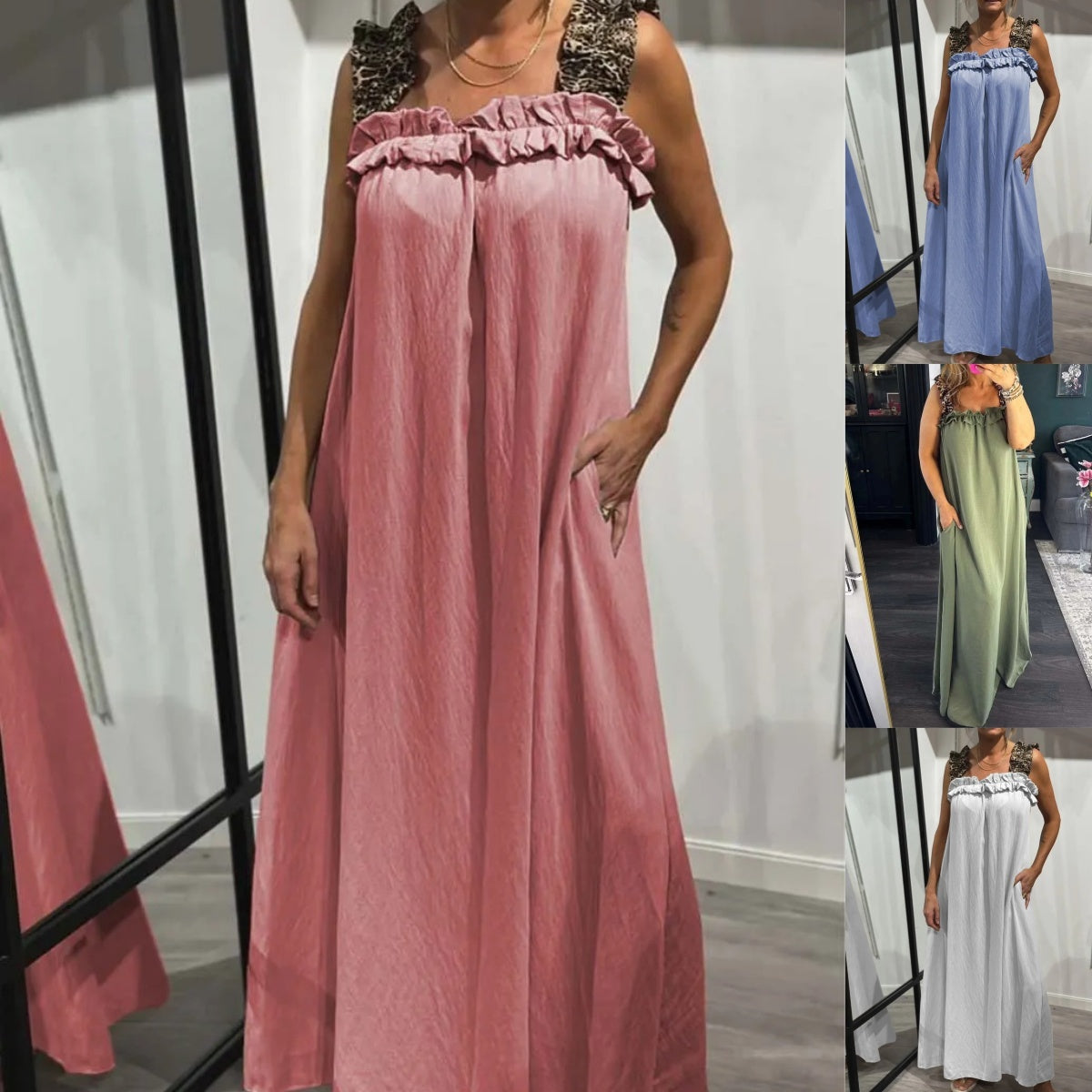 Pascaline™ - Robe Décontractée Sans Manches avec Poches