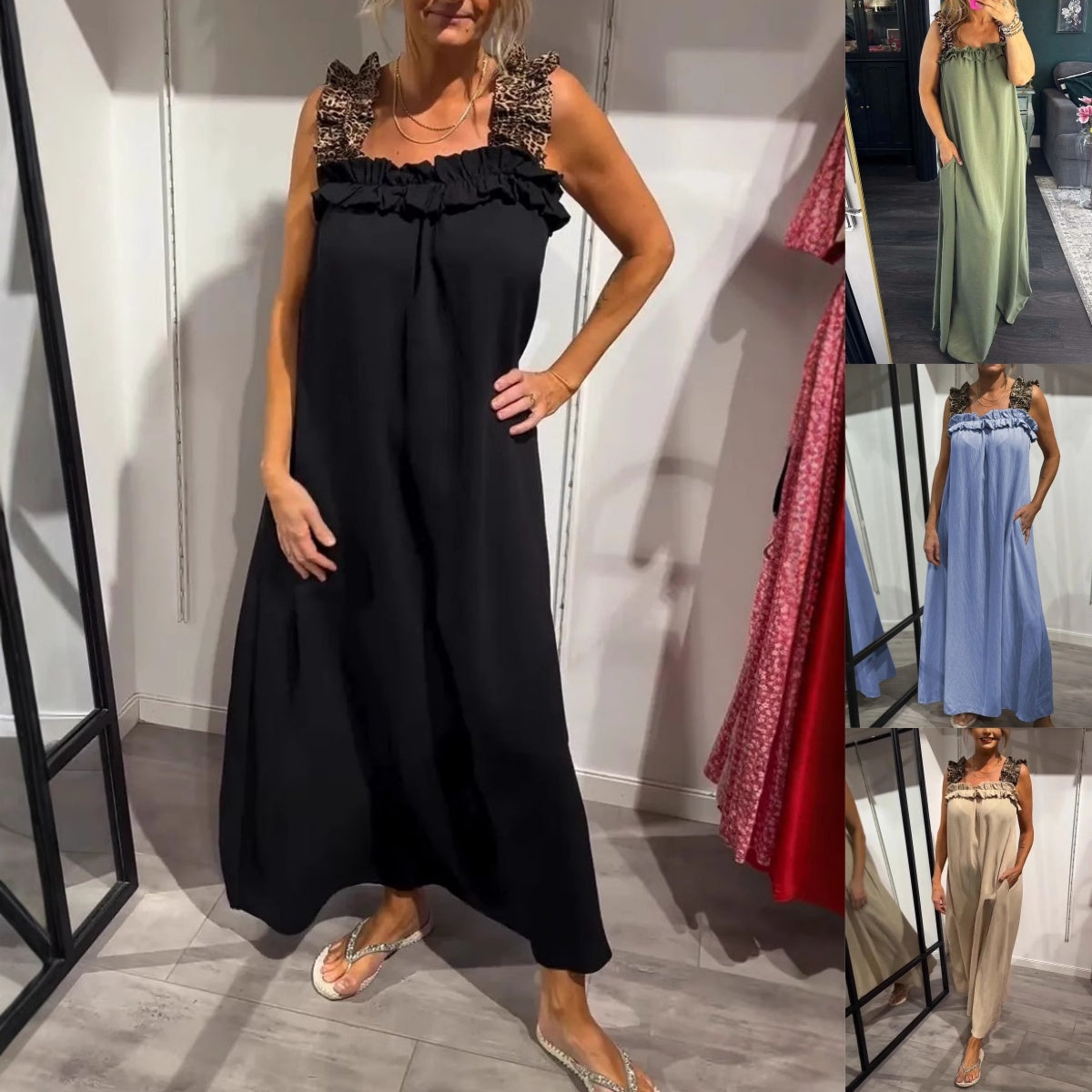 Pascaline™ - Robe Décontractée Sans Manches avec Poches