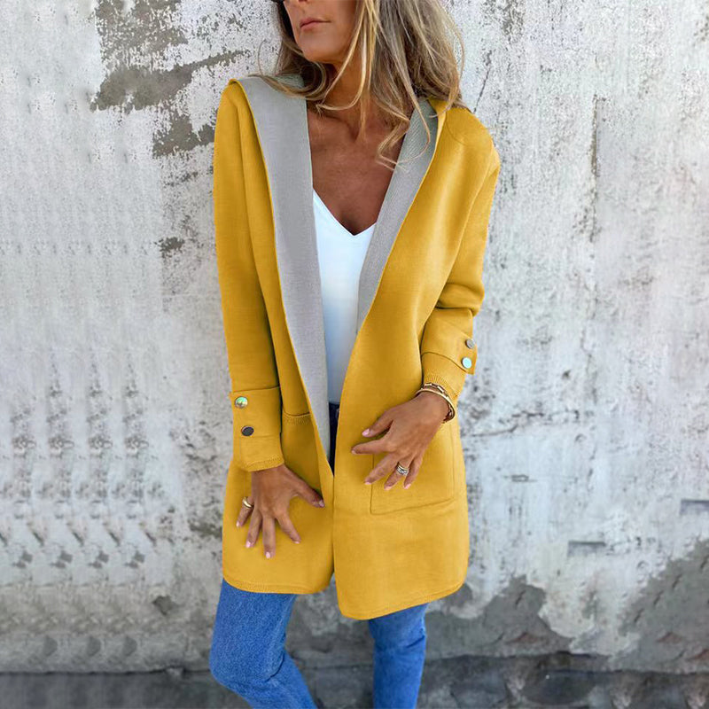 Poppy™ - Manteau à Bloc de Couleurs avec Capuche