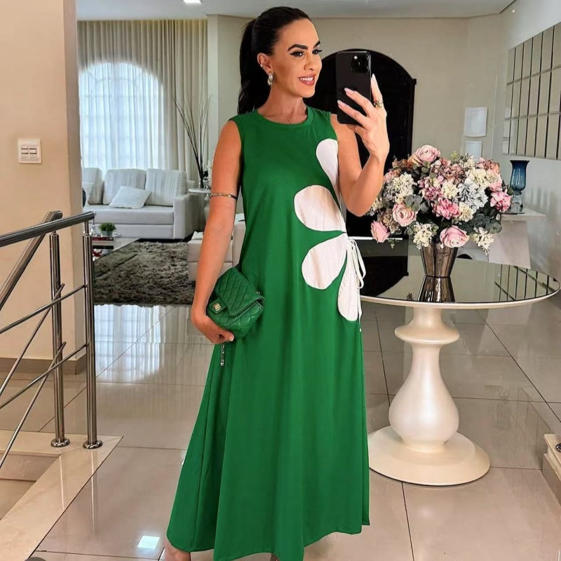 Isavelle™ - Robe Sans Manches à Imprimé Floral