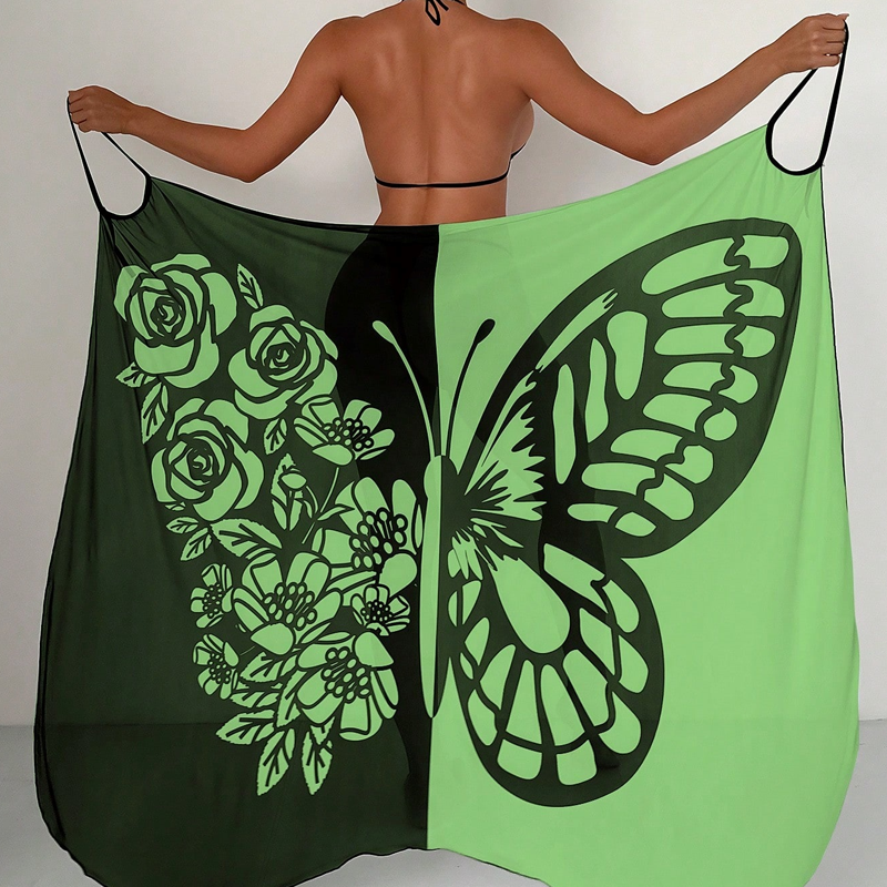 Kassara™ - Couverture de maillot de bain pour femmes avec motif papillon