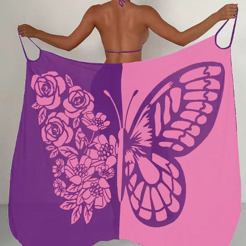 Kassara™ - Couverture de maillot de bain pour femmes avec motif papillon