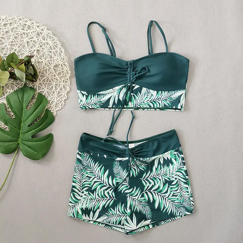 Taline™ - Maillot De Bain Deux Pièces Imprimé Femme