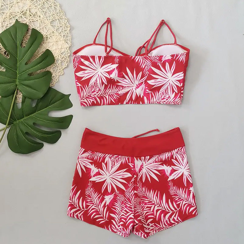 Taline™ - Maillot De Bain Deux Pièces Imprimé Femme