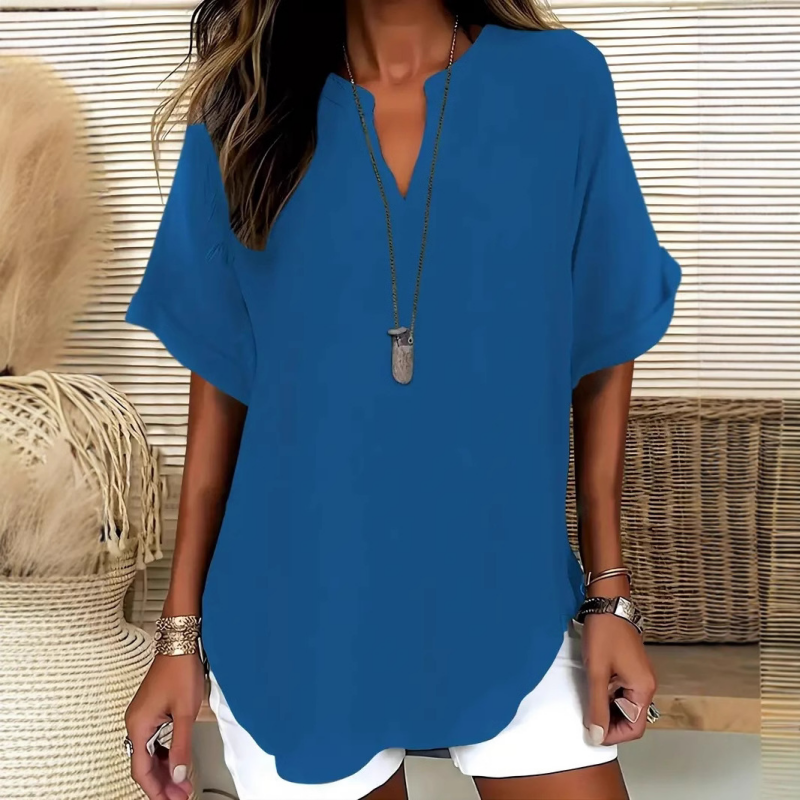Sylmira™ - Blouse Ample Élégante à Col V