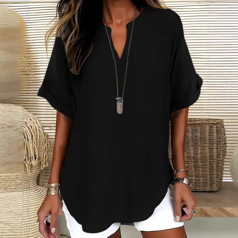 Sylmira™ - Blouse Ample Élégante à Col V