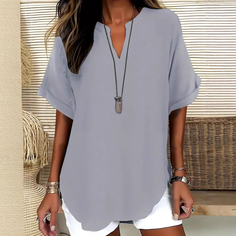 Sylmira™ - Blouse Ample Élégante à Col V