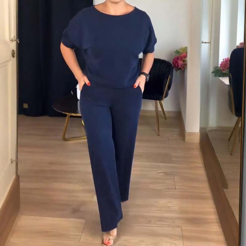 Edda - Ensemble femme trois pièces avec cardigan long élégant