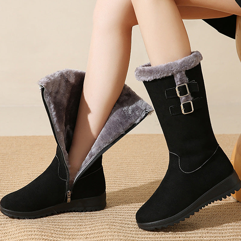 Marilysse - Bottes de Neige Femme Mi-Mollet Chaleur & Élégance