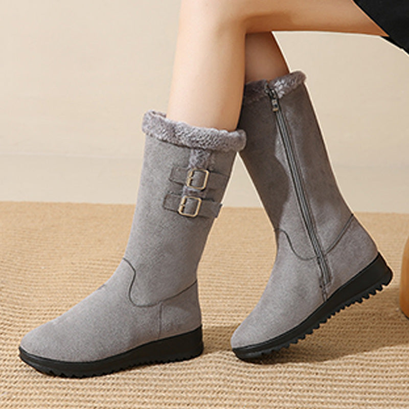 Marilysse - Bottes de Neige Femme Mi-Mollet Chaleur & Élégance
