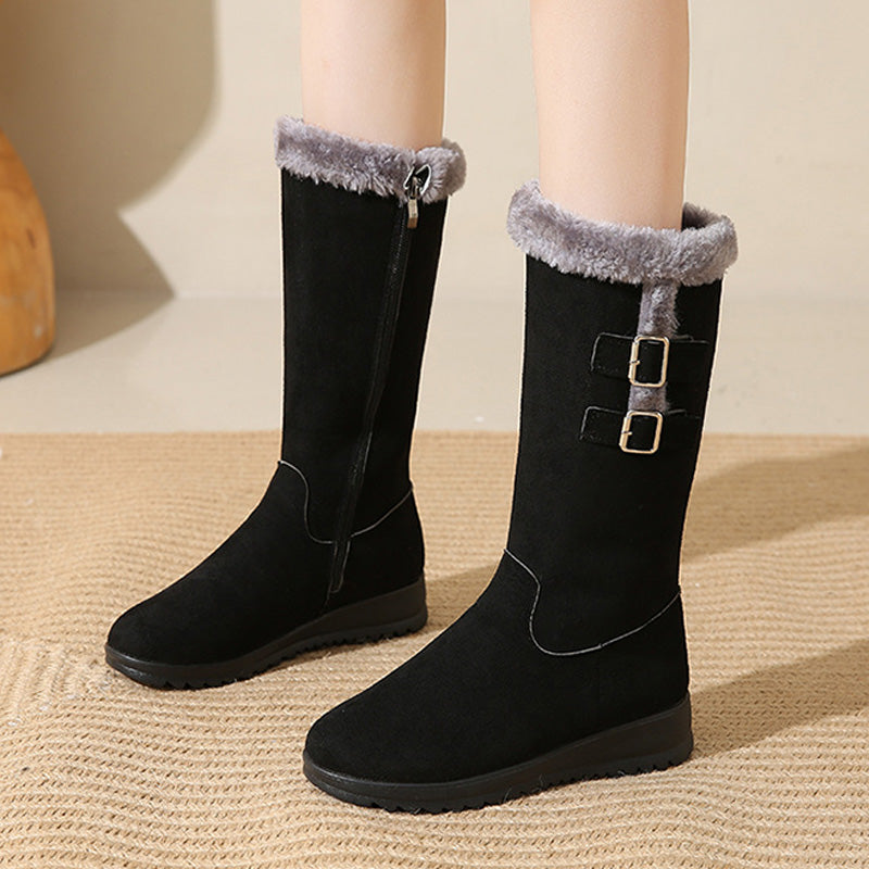 Marilysse - Bottes de Neige Femme Mi-Mollet Chaleur & Élégance