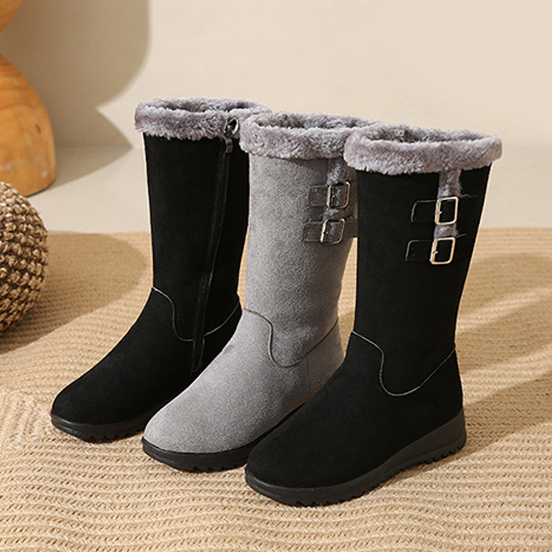 Marilysse - Bottes de Neige Femme Mi-Mollet Chaleur & Élégance