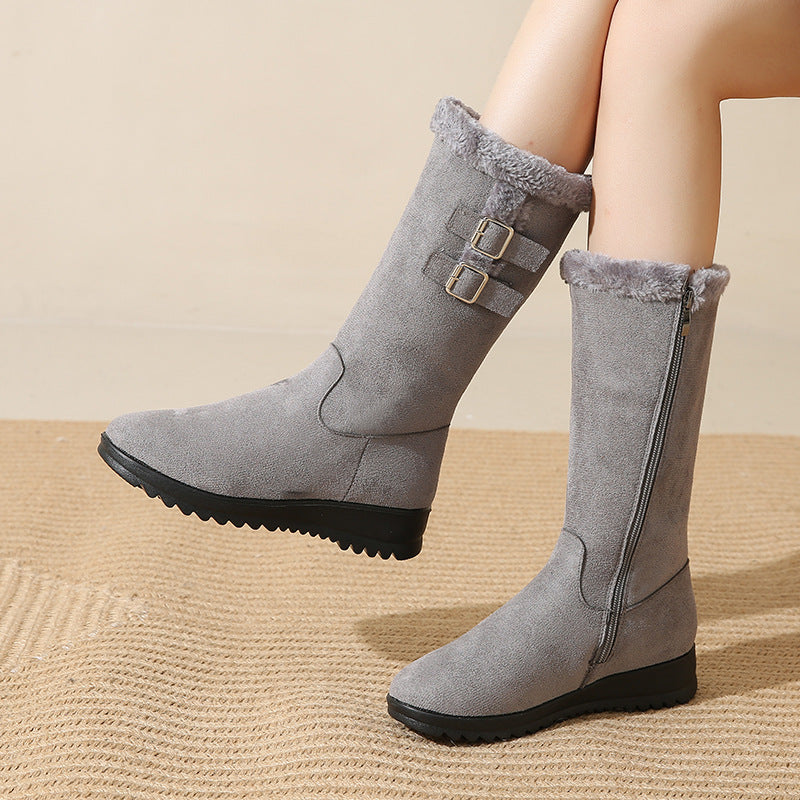 Marilysse - Bottes de Neige Femme Mi-Mollet Chaleur & Élégance