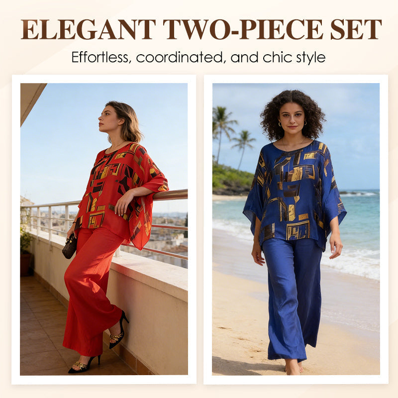 Florika™ - Ensemble Élégant Imprimé Femme Deux Pièces