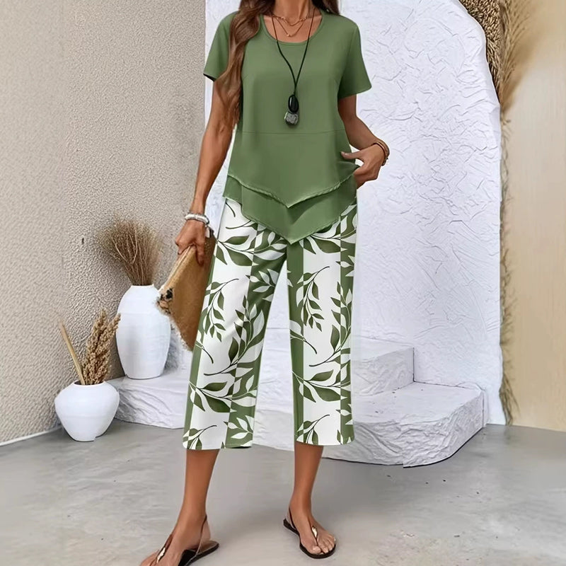 Myrizae™ - Ensemble Femme Deux Pièces Confort Léger Style Décontracté Été