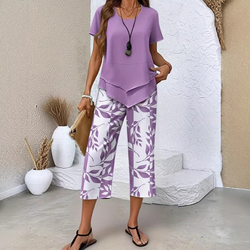 Myrizae™ - Ensemble Femme Deux Pièces Confort Léger Style Décontracté Été