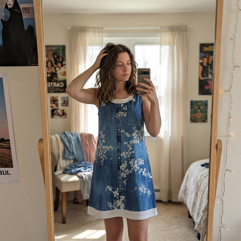 Novalie - Robe courte femme effet denim sans manches