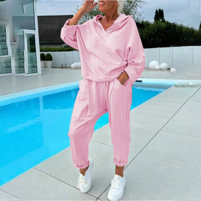 Djoekje - Ensemble femme avec sweat à capuche et pantalon décontracté