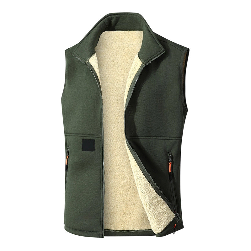Ninette - Gilet femme  zippé doublé en peluche