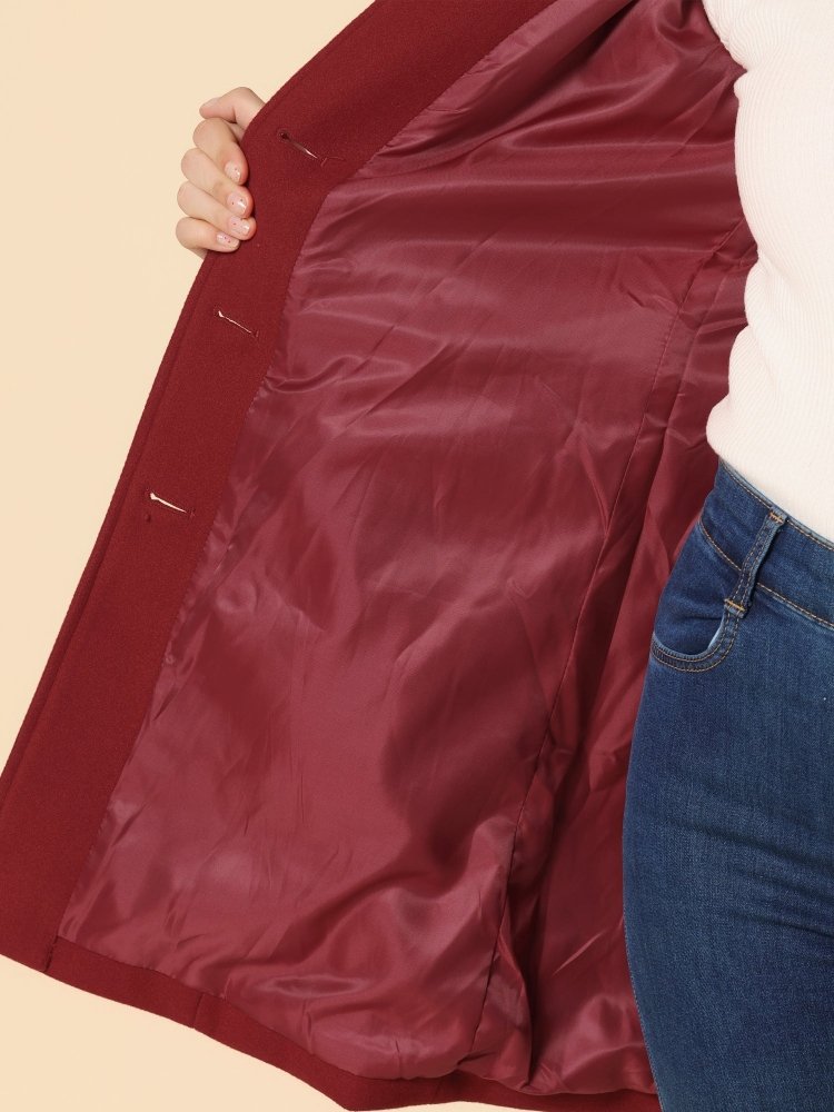 Ceralissea - Manteau d’hiver pour femme à un bouton