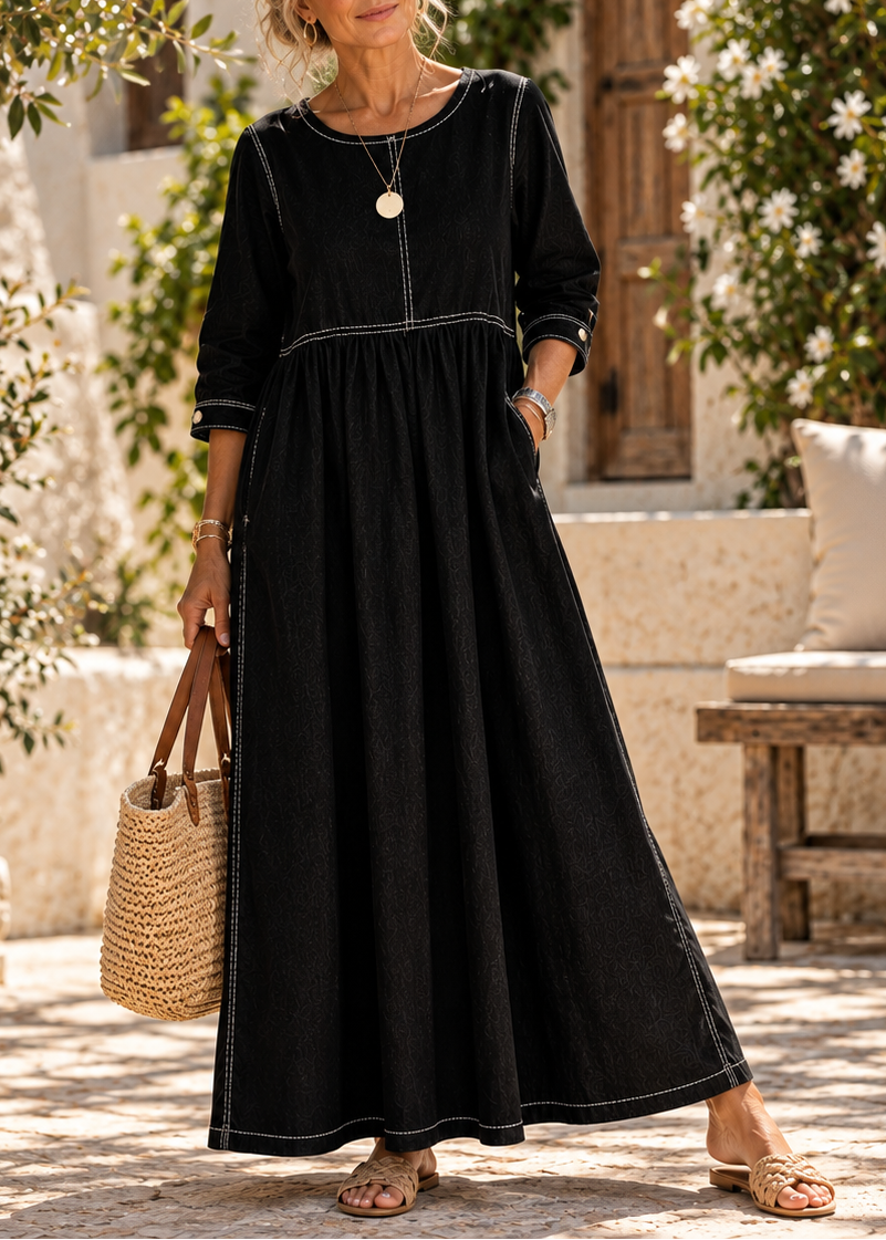 Beatrijs - Robe femme midi en denim vintage